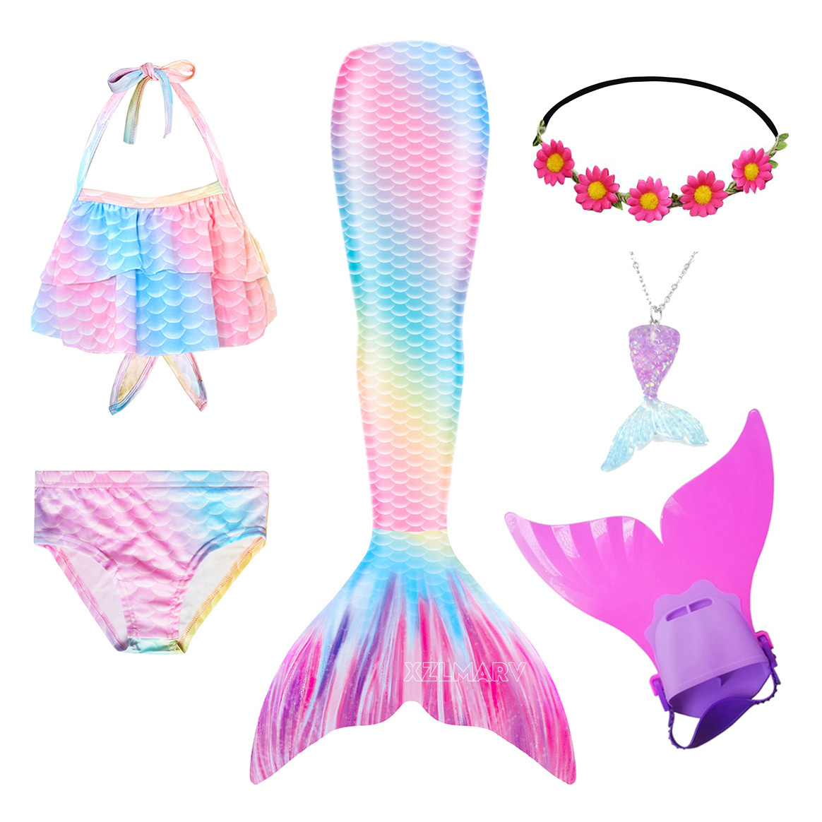 6 stks/set Ariel Meisjes Zwemm - Flippers Swimming recensie en prijs