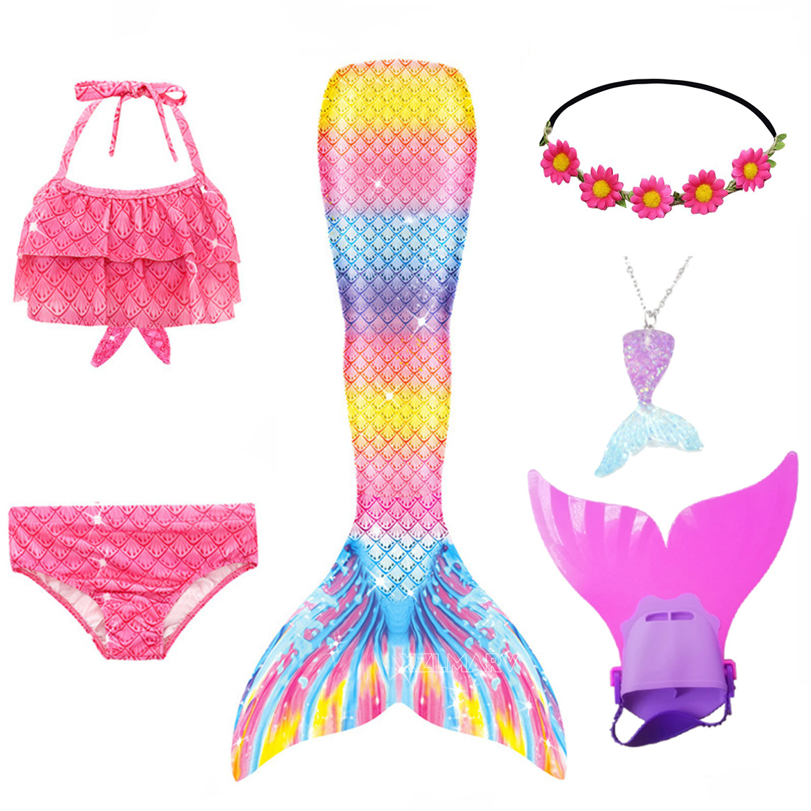6 stks/set Ariel Meisjes Zwemm - Flippers Swimming recensie en prijs